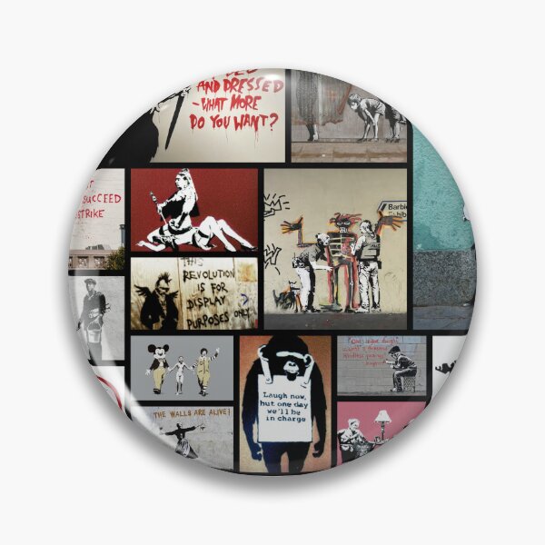 Item preview, Banksy collage designed and sold by lukecage99.