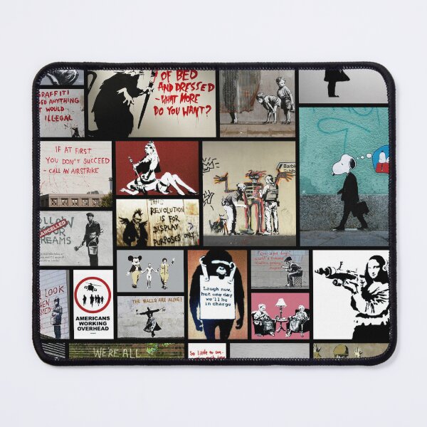 Item preview, Banksy collage designed and sold by lukecage99.