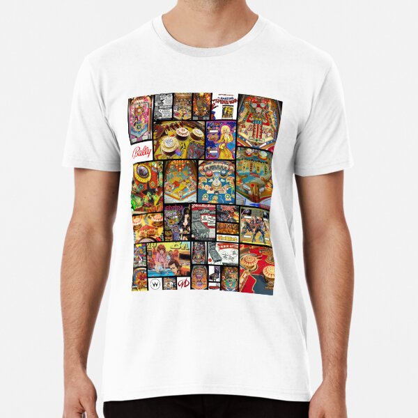 Item preview, Vintage Pinball pop culture collage designed and sold by lukecage99.