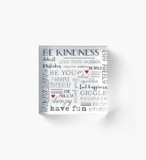 Inspirational Typography Block Acrylic Block