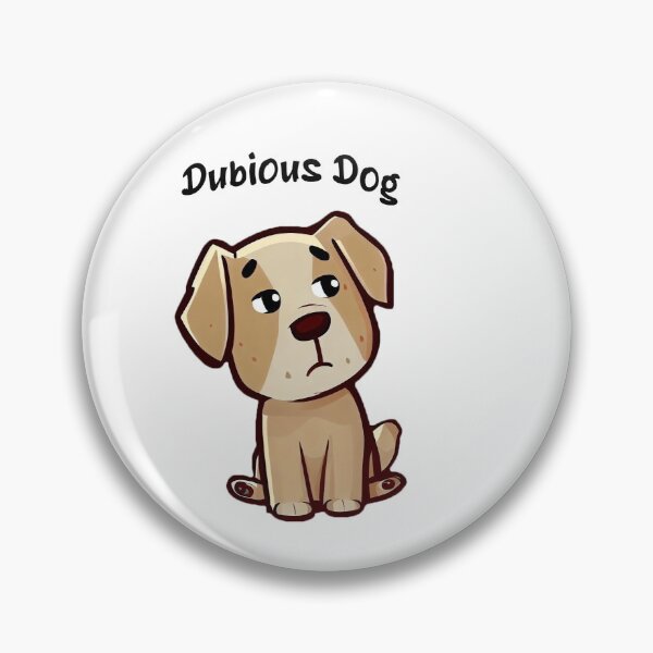 Item preview, Cute Animals - Alphabetic Animals and Personalities - Dubious Dog Text designed and sold by CaptTaters.