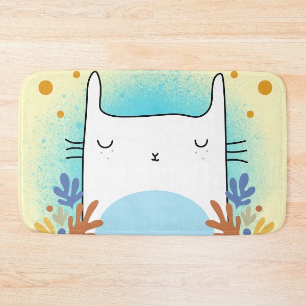 Item preview, Fall Cat In Leaves Kawaii Autumn Cat designed and sold by Renata illustrata.