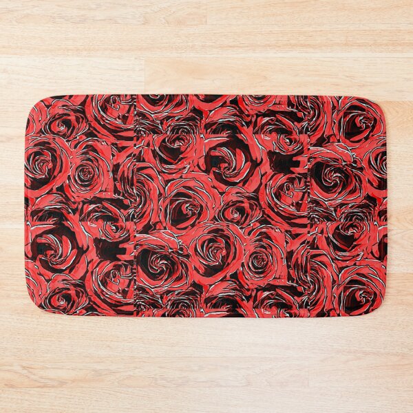 Item preview, Seamless pattern with big red roses designed and sold by FlowerandDesing.