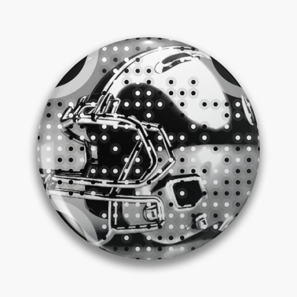 Item preview, Silver Football Helmet - QR Code Unlocks NFL Journey designed and sold by artvizual.