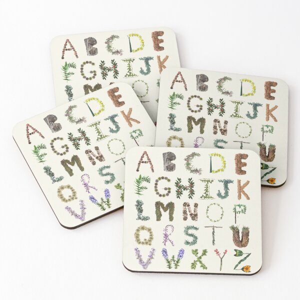 Item preview, Nature Alphabet Explore Outdoors Kids ABC Decor  designed and sold by EveryDayDabble.