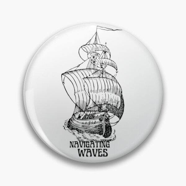 Artikelvorschau, Navigating Waves Classic Ship Font One entworfen und verkauft von BikersIslandTM.