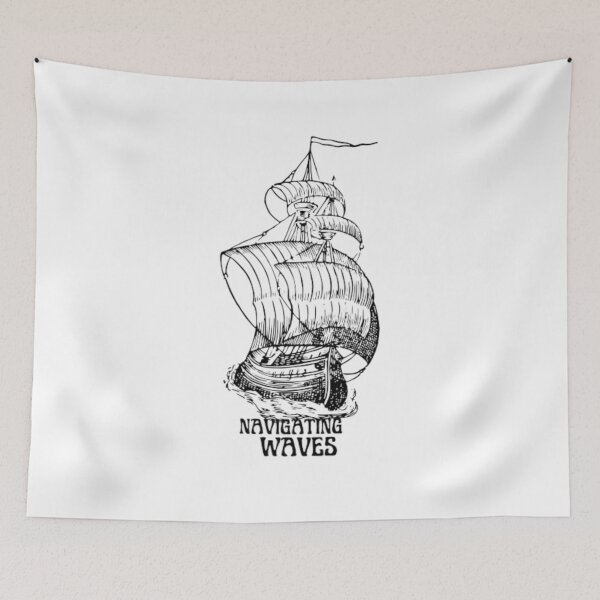 Item preview, Navigating Waves Classic Ship Font One designed and sold by BikersIslandTM.