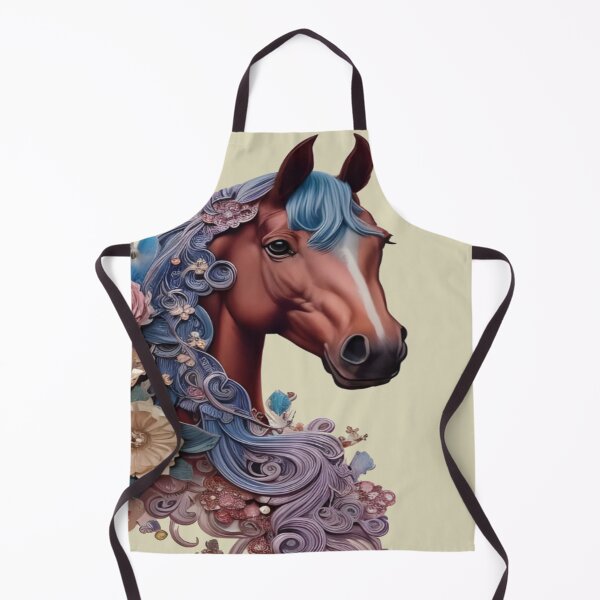 Item preview, Serene Steed Horse with Flowers designed and sold by WearWolfDesigns.