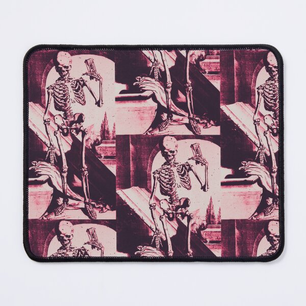 Item preview, Skeleton stepping out of the grave, in red: Anatomia Humani Corpus 1685 designed and sold by DreamingBeetle.