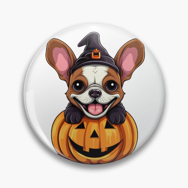 Item preview, Bulldog Halloween Pumpkin  designed and sold by ArtFromBeyond.