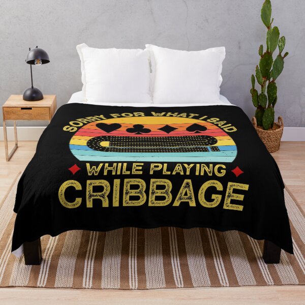 Item preview, Sorry For What I Said Funny Vintage Cribbage Board Game designed and sold by jingdomdesgine.