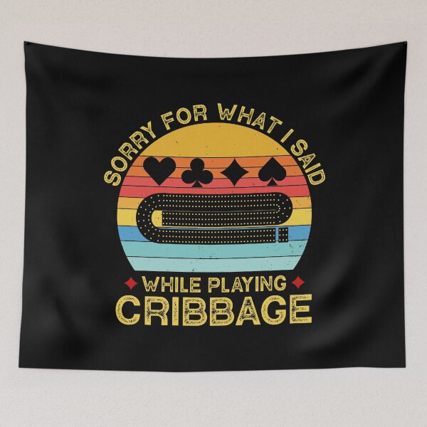 Item preview, Sorry For What I Said Funny Vintage Cribbage Board Game designed and sold by jingdomdesgine.