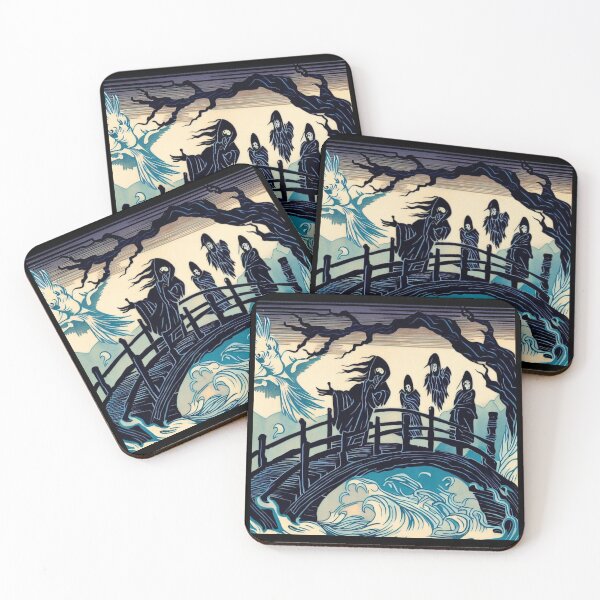 Item preview, Halloween - Haunted Bridge Woodcut 2 designed and sold by CrankyOldDude.