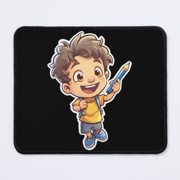 Item preview, A creative boy with his blue pen is ready for school designed and sold by GediaPrints.