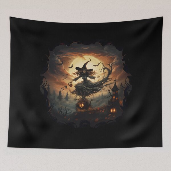 Item preview, Creepy Witch Halloween Retro Graphic Costume designed and sold by elvisg03.