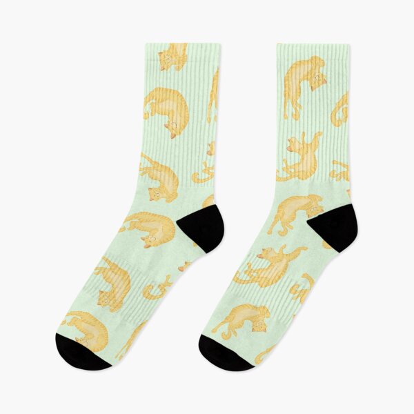 Item preview, Sleepy Cats in Green designed and sold by Brushes with Nature.