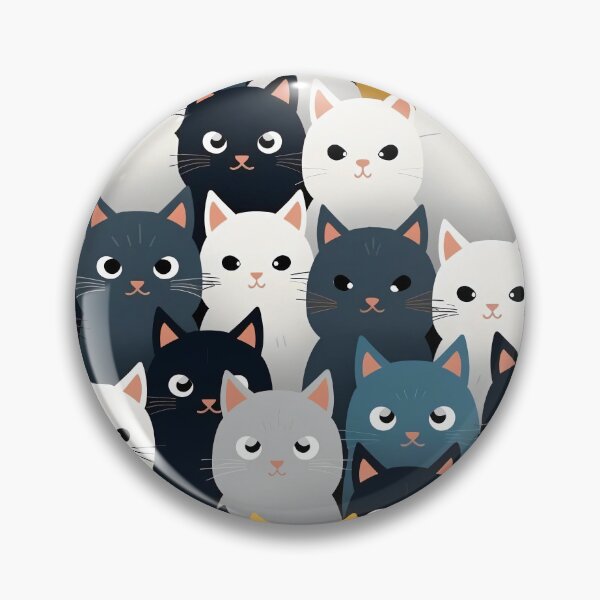 Artikelvorschau, Feline Flourish: Fesselndes Katzenmusterdesign entworfen und verkauft von Brendon987.