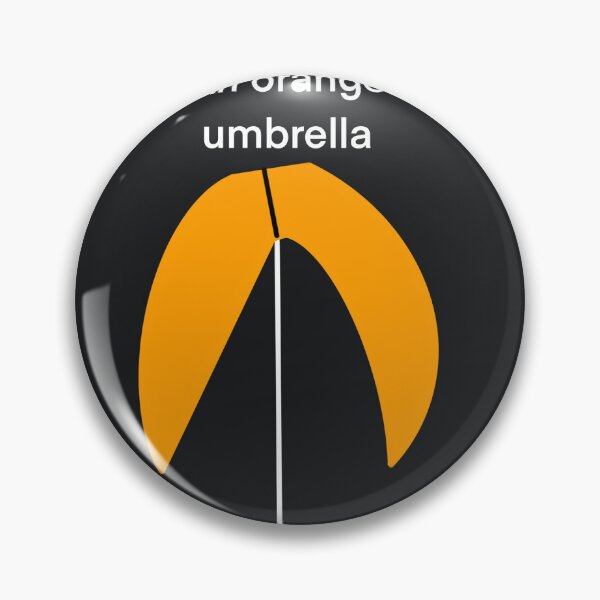 Item preview, That is a drawing of an orange umbrella. designed and sold by lukesubbby.