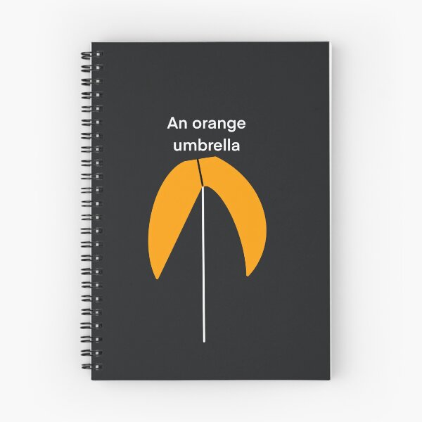 Item preview, That is a drawing of an orange umbrella. designed and sold by lukesubbby.