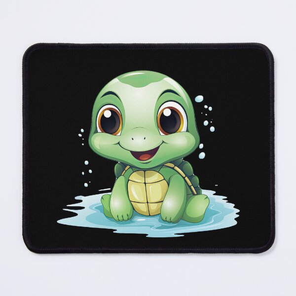 Item preview, Adorable Ocean Explorer: Kawaii Sea Turtle - Whimsical Underwater Art designed and sold by Nibble & Doodle.