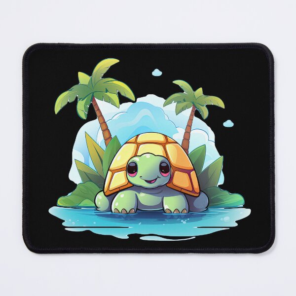 Item preview, Adorable Ocean Explorer: Kawaii Sea Turtle - Whimsical Underwater Art designed and sold by Nibble & Doodle.