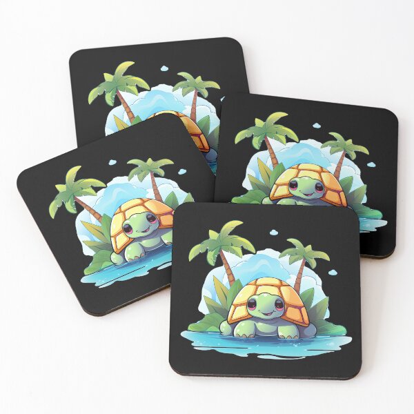 Item preview, Adorable Ocean Explorer: Kawaii Sea Turtle - Whimsical Underwater Art designed and sold by Nibble & Doodle.