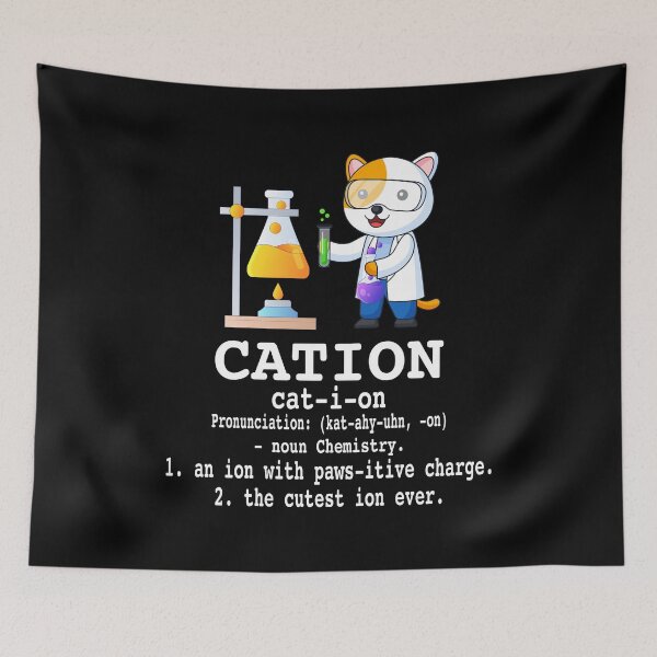Item preview, Cation - Funny Chemistry Humor Science Teacher Cat Pun designed and sold by jingdomdesgine.