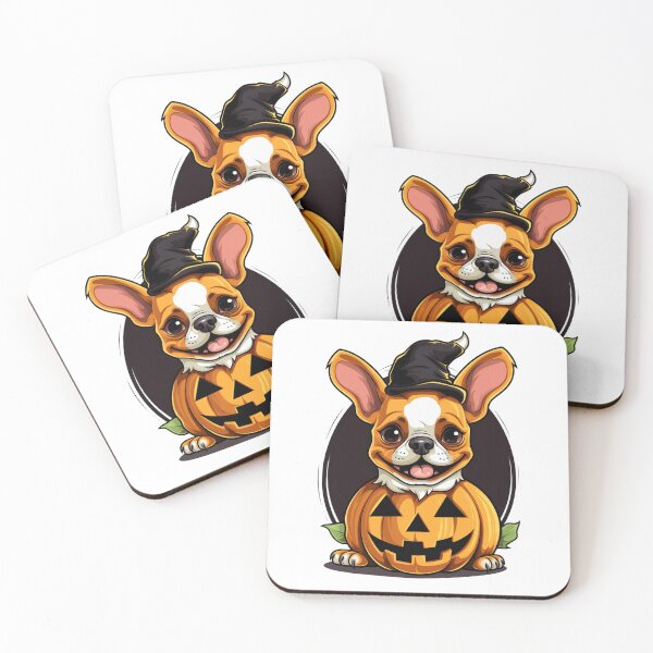 Item preview, Bulldog Halloween Pumpkin  designed and sold by ArtFromBeyond.