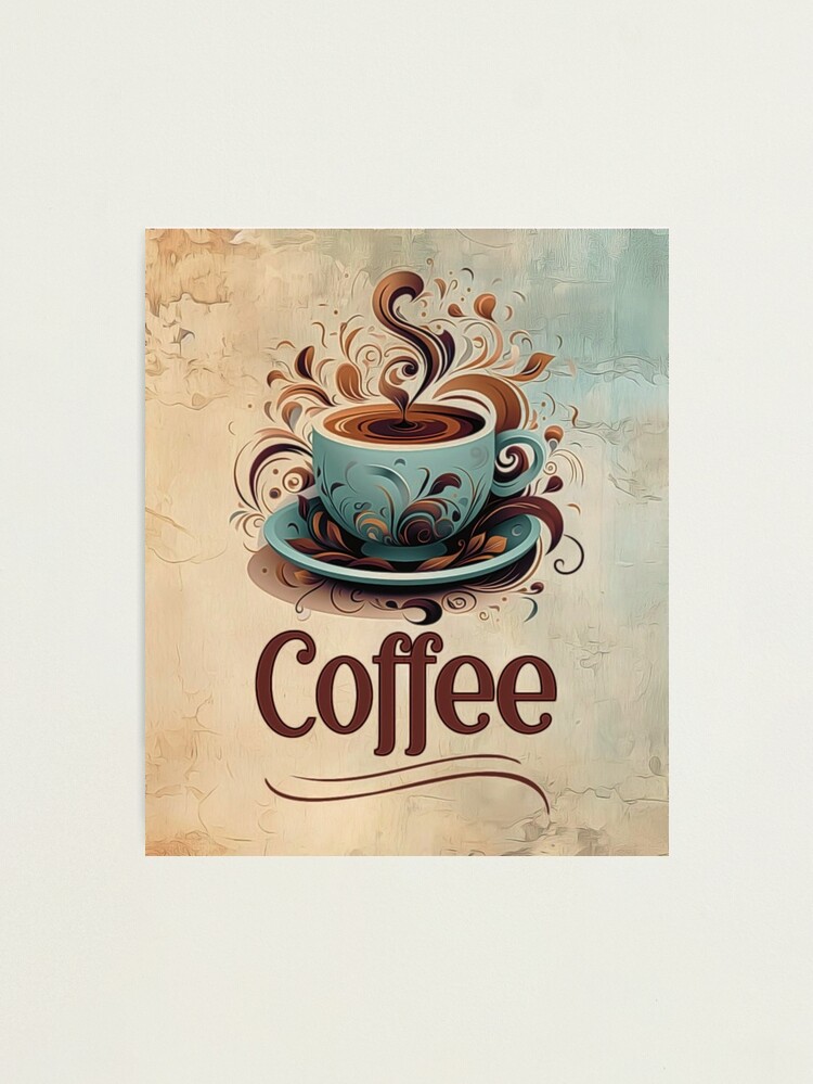 油彩画　coffee time fpp,medium,metallic,