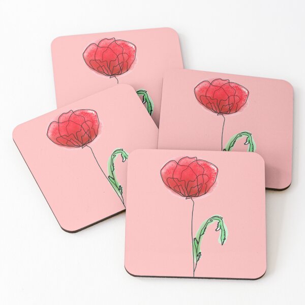 Item preview, Elegant red poppy designed and sold by OceanaOrlaghArt.
