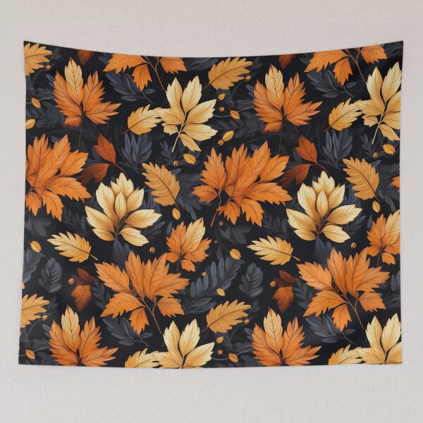 Item preview, Pretty Leaf Design in Orange, Yellow, and Black designed and sold by LWLDesigns.