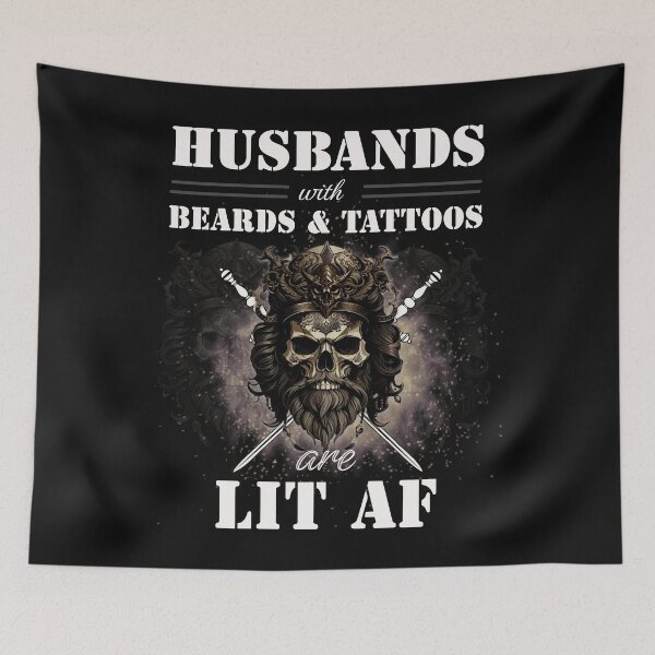 Item preview, Husbands with Beard and Tattoos are Lit designed and sold by RishJal.