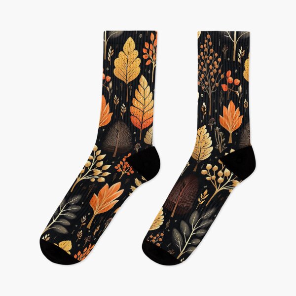 Item preview, Pretty Leaf Design in Orange, Yellow, and Black designed and sold by LWLDesigns.