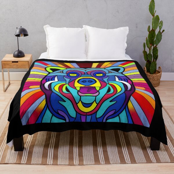Item preview, Grazer bear psychedelic designed and sold by Beyond The Veil.