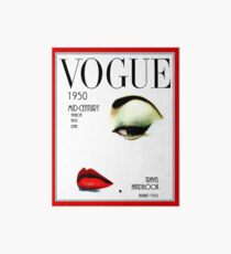 VOGUE : Vintage 1950 Beauty and Makeup Advertising Print Art Board