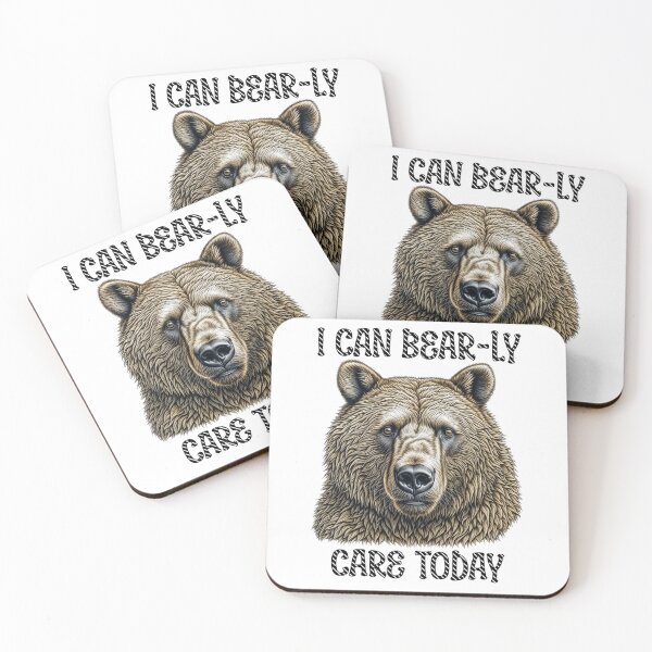 Item preview, I Can Bear-ly Care Today designed and sold by wheresthekarma.