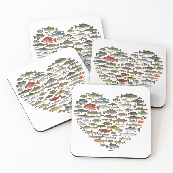 Item preview, Fish Love designed and sold by LeakyCanoeArt.