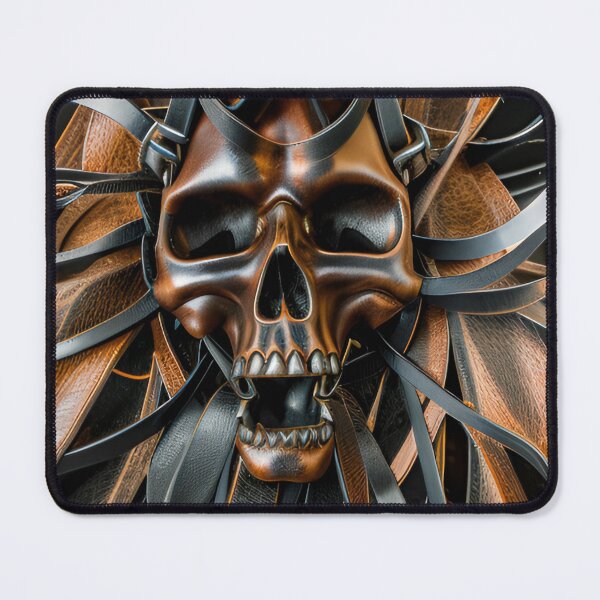 Item preview, Leather skull designed and sold by Glenbobagins.