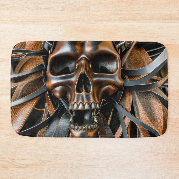 Item preview, Leather skull designed and sold by Glenbobagins.
