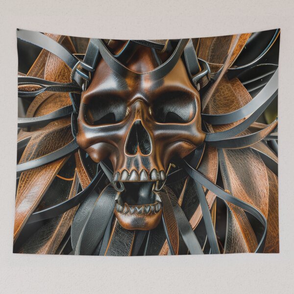 Item preview, Leather skull designed and sold by Glenbobagins.