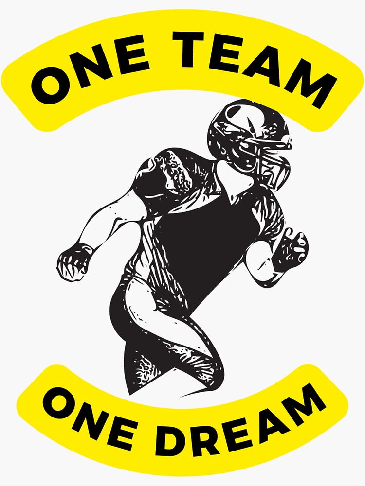 Vintage slogan typography one team dream Vector Image