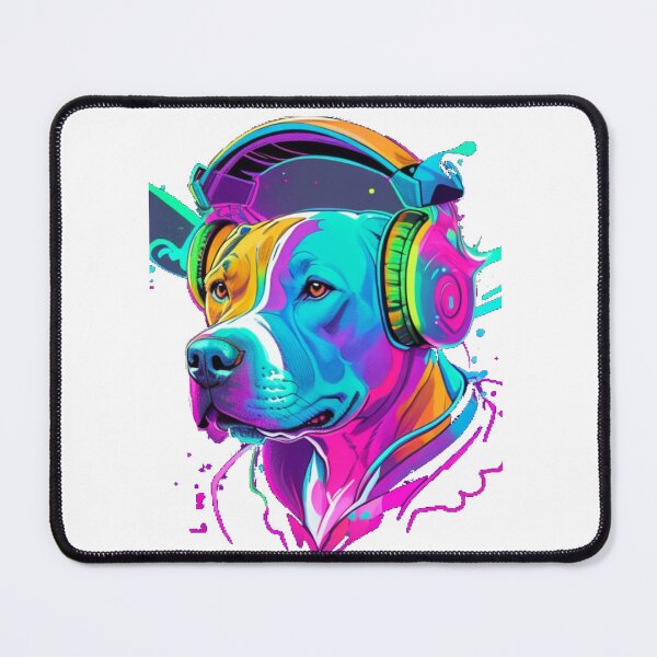 Item preview, Vibrant, hip cool pitbull , designed and sold by Gigglyvibes.