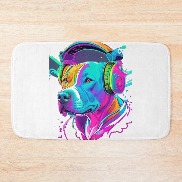 Item preview, Vibrant, hip cool pitbull , designed and sold by Gigglyvibes.