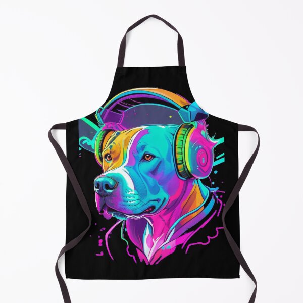 Item preview, Vibrant, hip cool pitbull , designed and sold by Gigglyvibes.