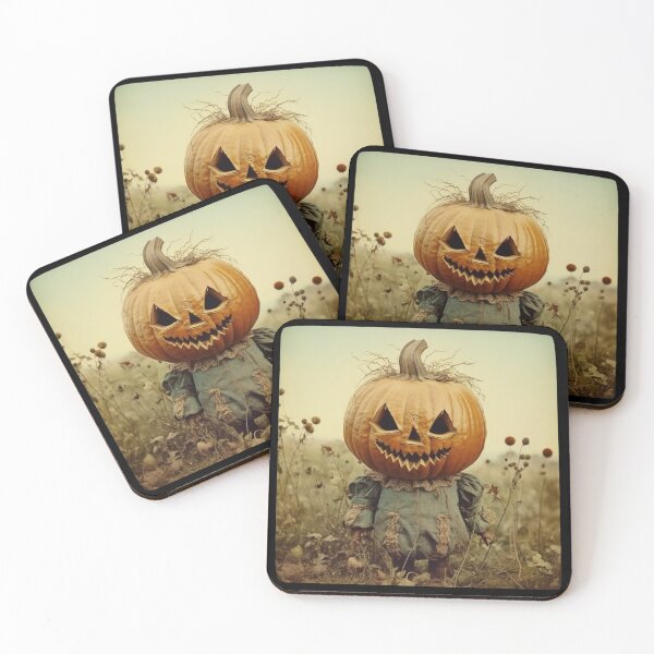 Item preview, Spooky Pumpkin Child, Creepy Vintage Pompkin Scarecrow, Jack, Nightmare designed and sold by Sunmoonlove.