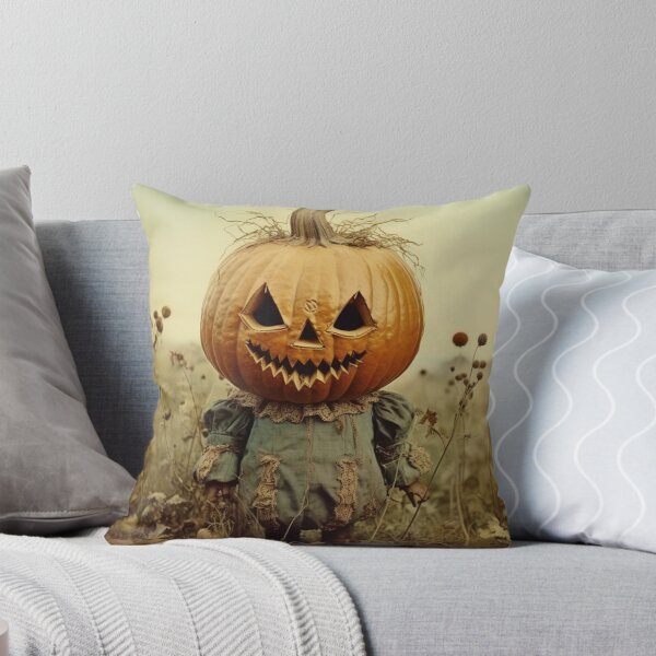 Item preview, Spooky Pumpkin Child, Creepy Vintage Pompkin Scarecrow, Jack, Nightmare designed and sold by Sunmoonlove.