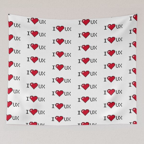 Item preview, I love UX Sticker designed and sold by Kanha Design | ⭐⭐⭐⭐⭐.