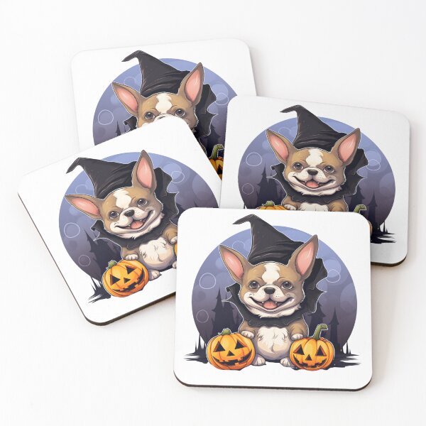 Item preview, Bulldog Halloween Pumpkin  designed and sold by ArtFromBeyond.