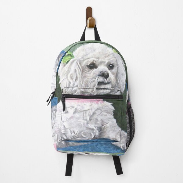 Item preview, White Poodle Painting designed and sold by Kitslam Art.