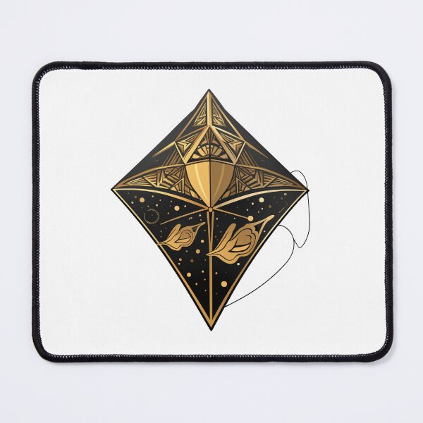 Item preview, Black and Gold Kite designed and sold by ShanusAdele.